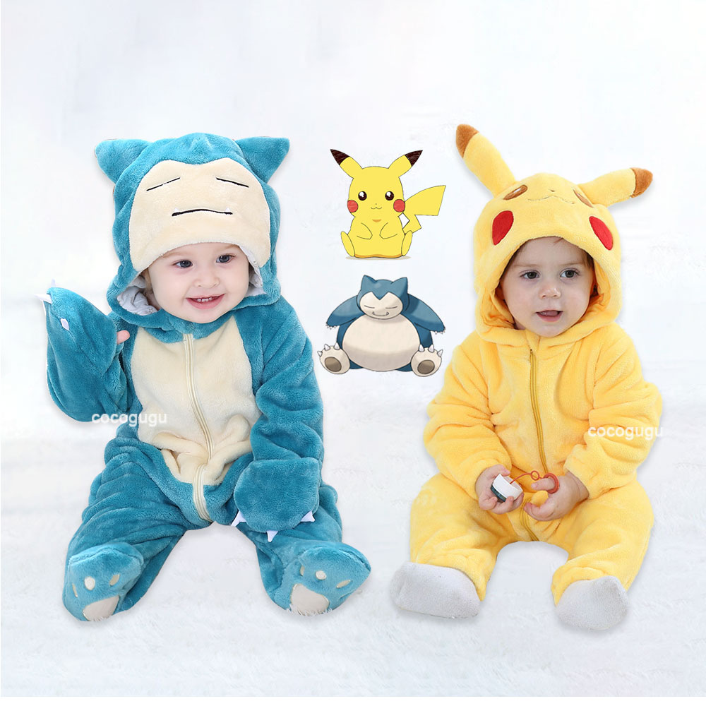 Baby Clothing For Girls - Pokemon Costume 0-5 Y Baby Snorlax