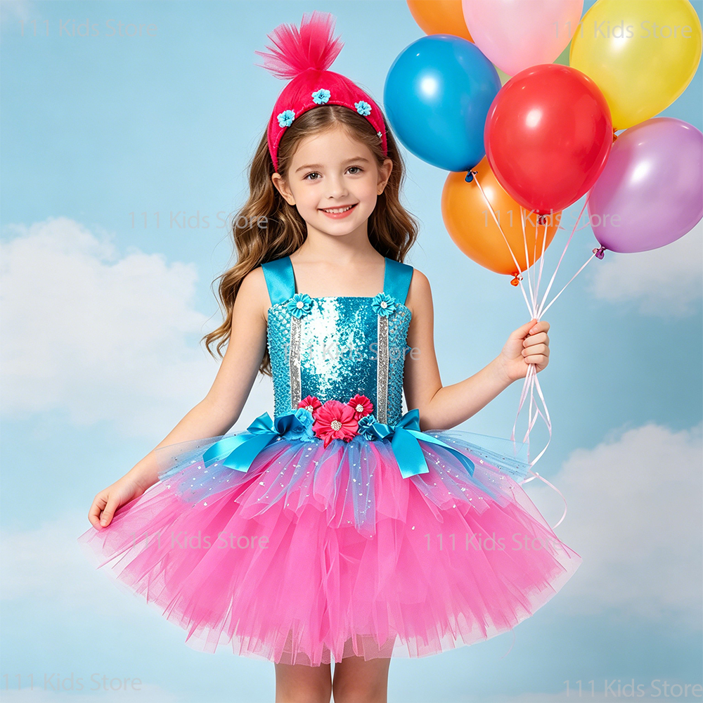 Baby Tutu Skirt - Girls Summer Dress Princess Poppy Tutu