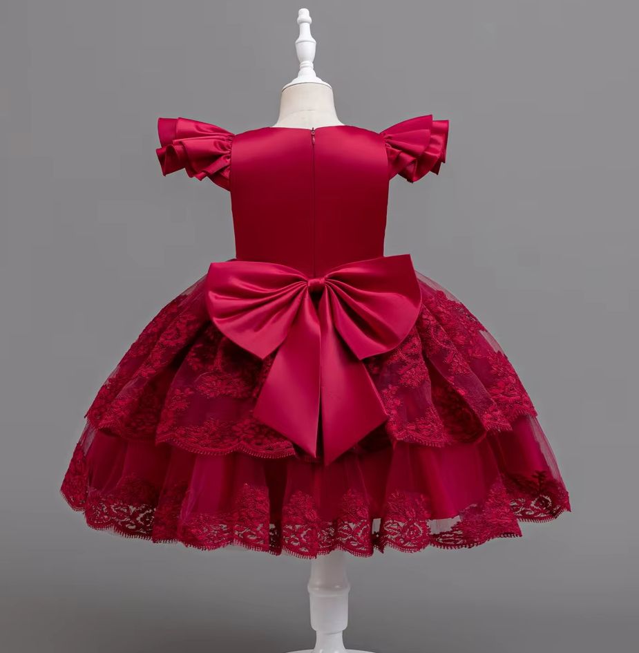 Girl Party Dress Embroidery Ch - Baby Clothing For Girls avaliação e preço