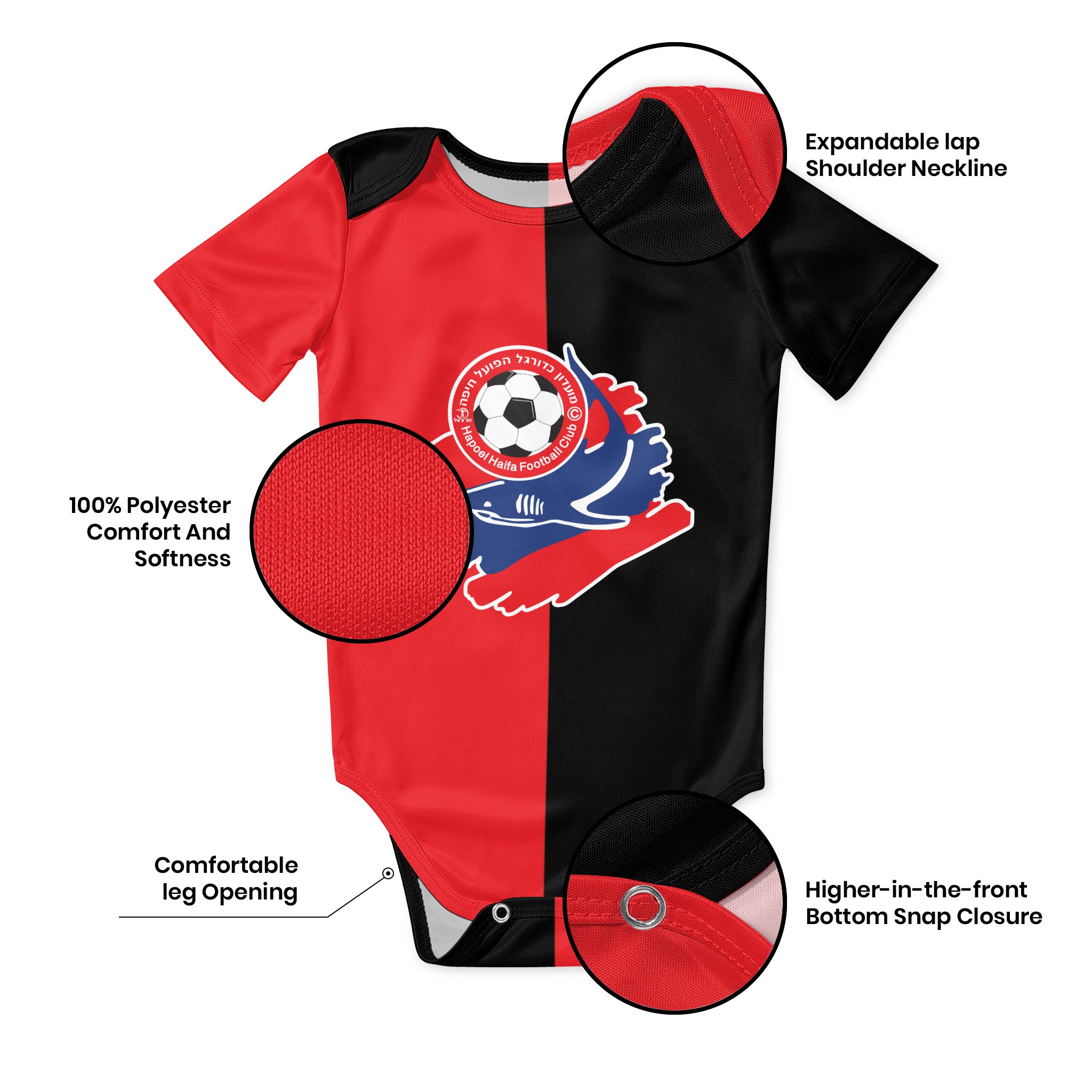 Hapoel Haifa Baby Bodysuit Uni - Baby Clothing Sets Boy avaliação e preço