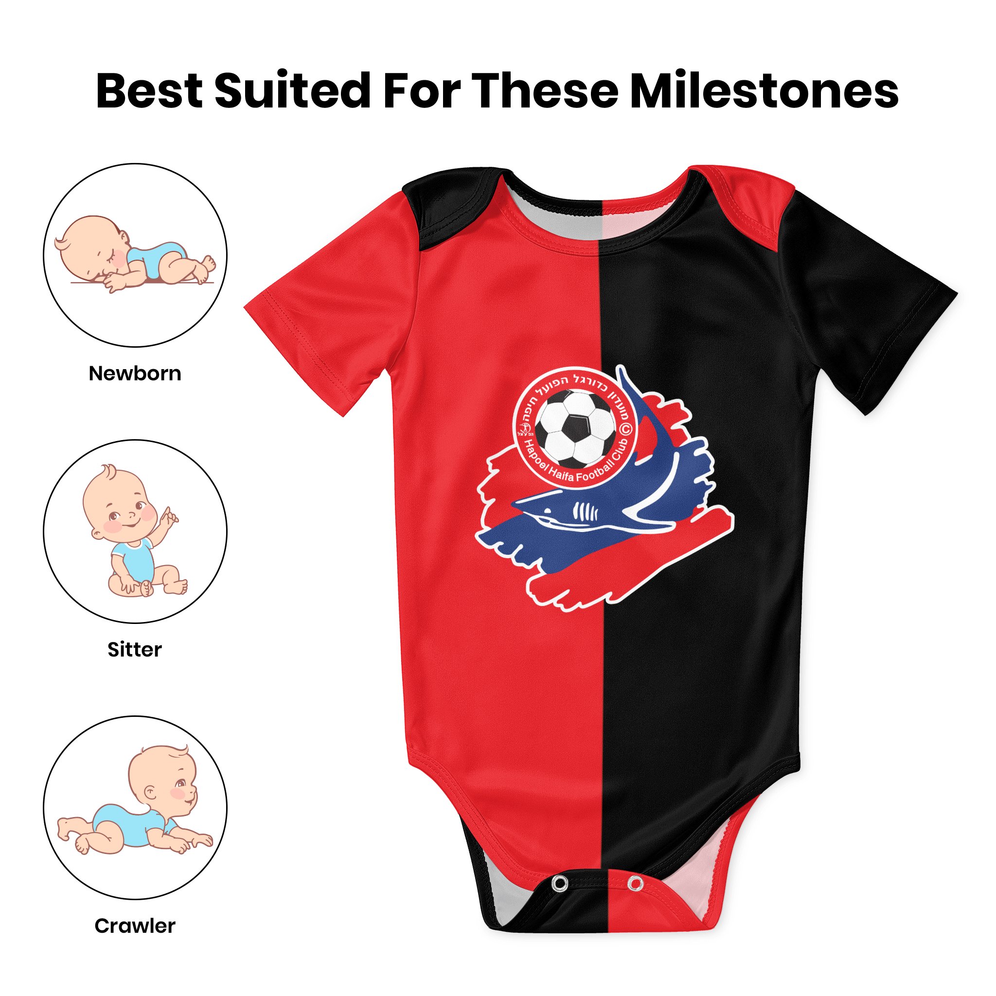 Hapoel Haifa Baby Bodysuit Uni - Baby Clothing Sets Boy avaliação e preço