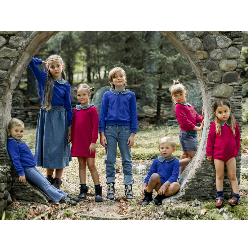 Ali Plus Aw25 Denim Collar Swe - Baby Clothing Dividers avaliação e preço