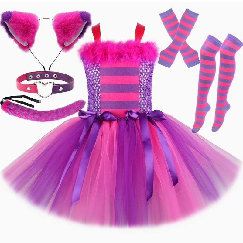 Cartoon Magic Striped Cheshire - Baby Tutu Skirt avaliação e preço