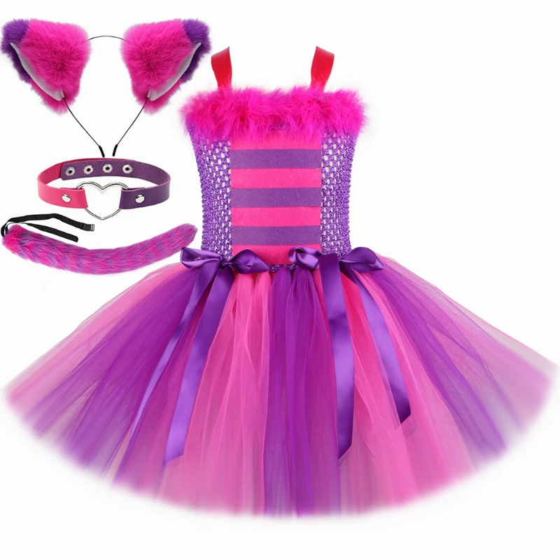 Cartoon Magic Striped Cheshire - Baby Tutu Skirt avaliação e preço