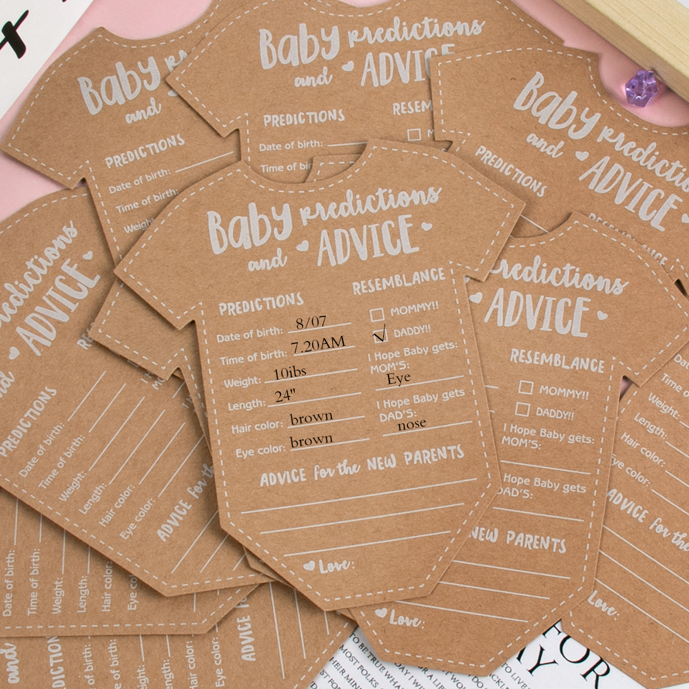 10/20pcs Baby Prediction Advic - Baby Clothing Gender Neutral avaliação e preço
