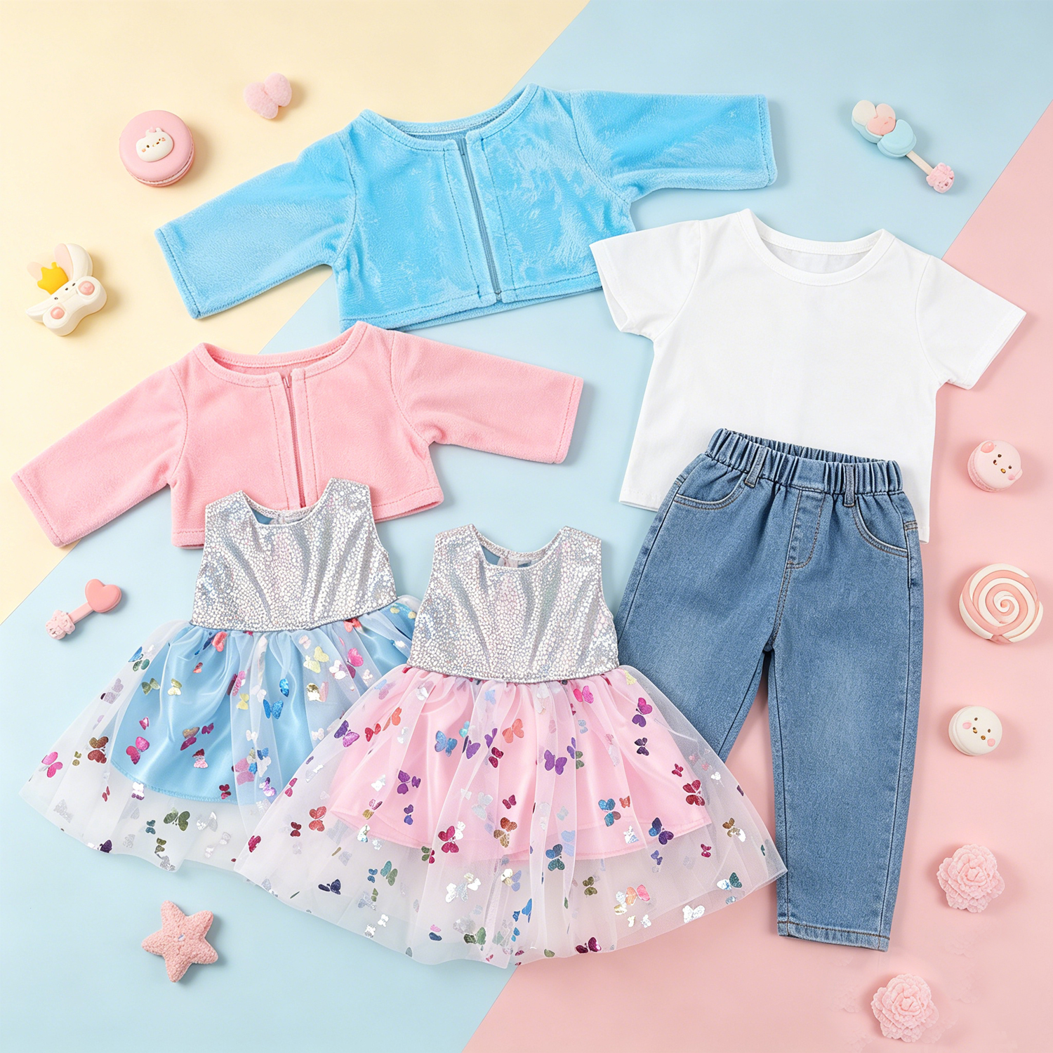 Cute 18 Inch Doll Clothes Set  - Baby Clothing Deals avaliação e preço