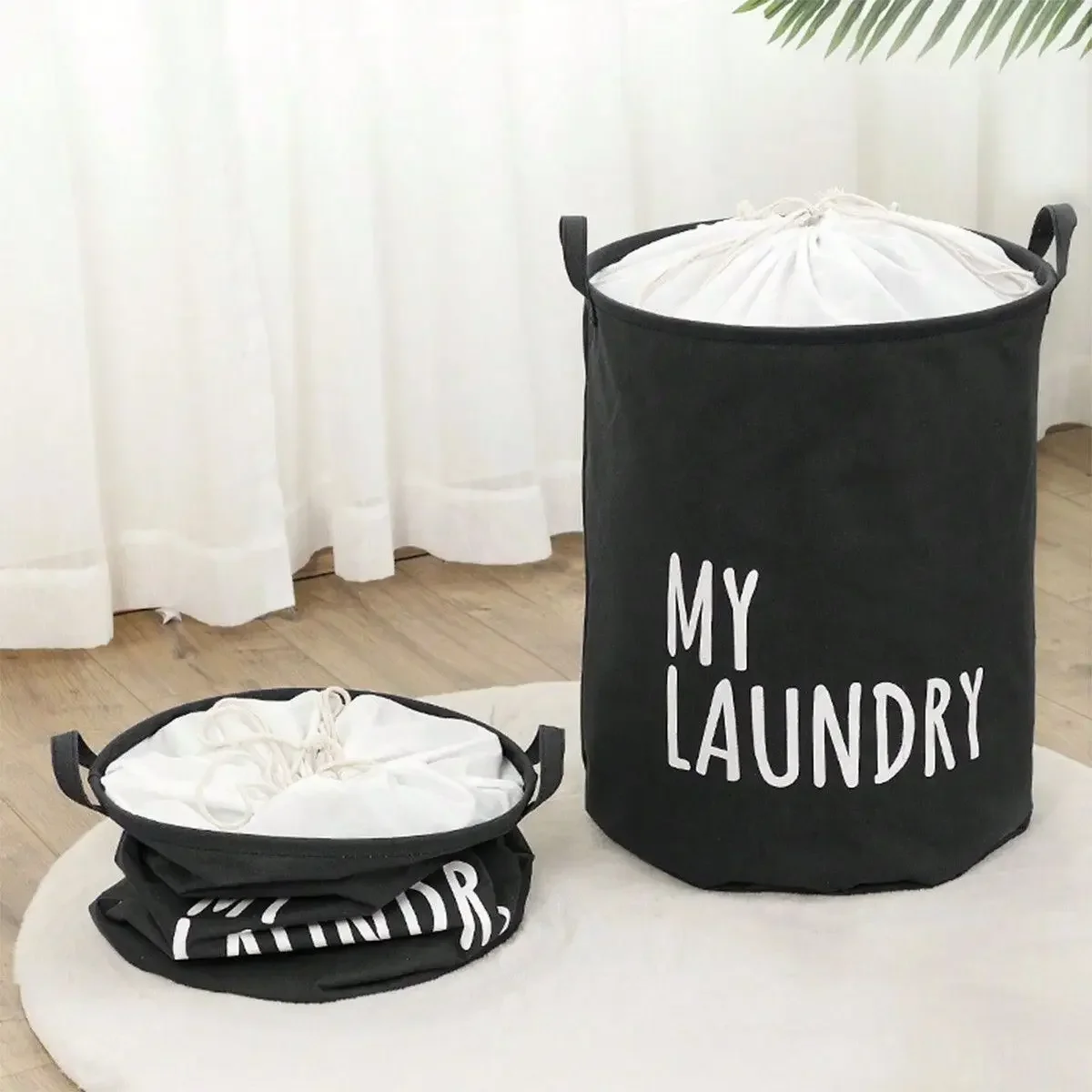Foldable Drawstring Laundry Ha - Baby Clothing Dividers avaliação e preço