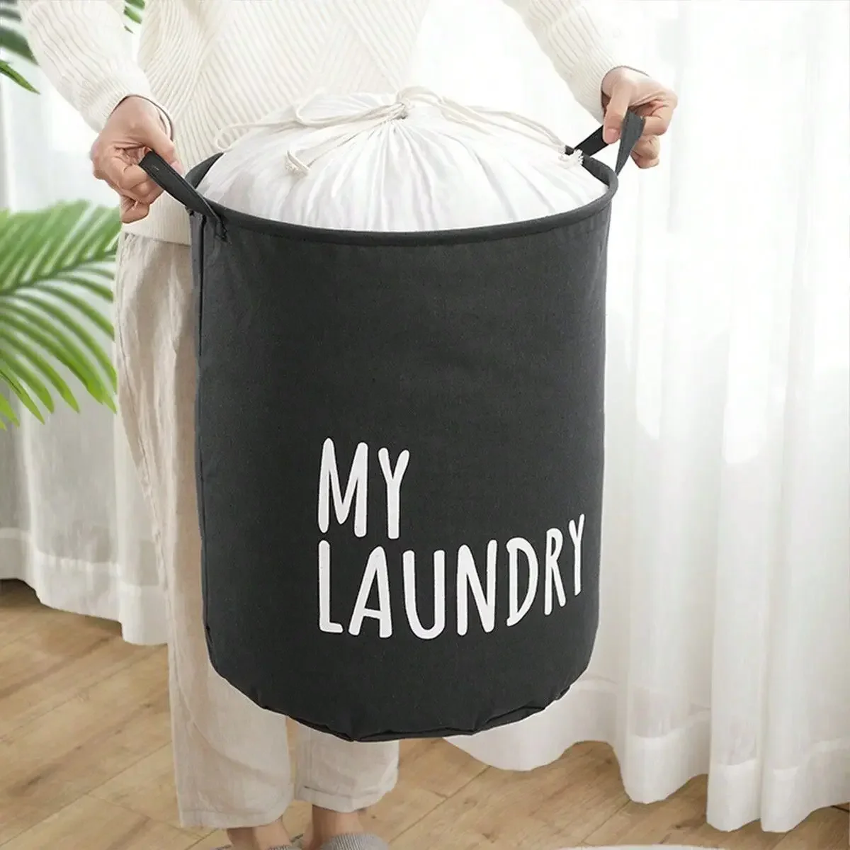 Foldable Drawstring Laundry Ha - Baby Clothing Dividers avaliação e preço