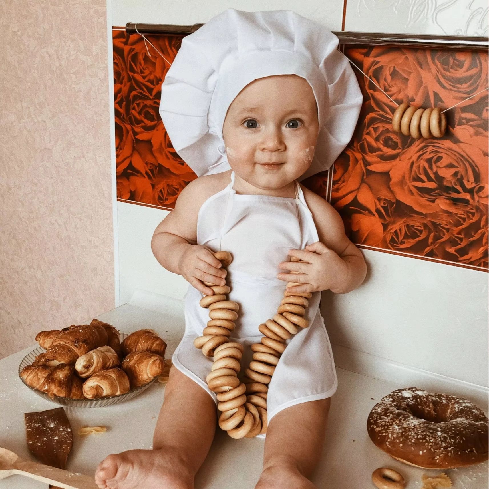 Newborn Baby Chef Costume Phot - Baby Clothing Gender Neutral avaliação e preço