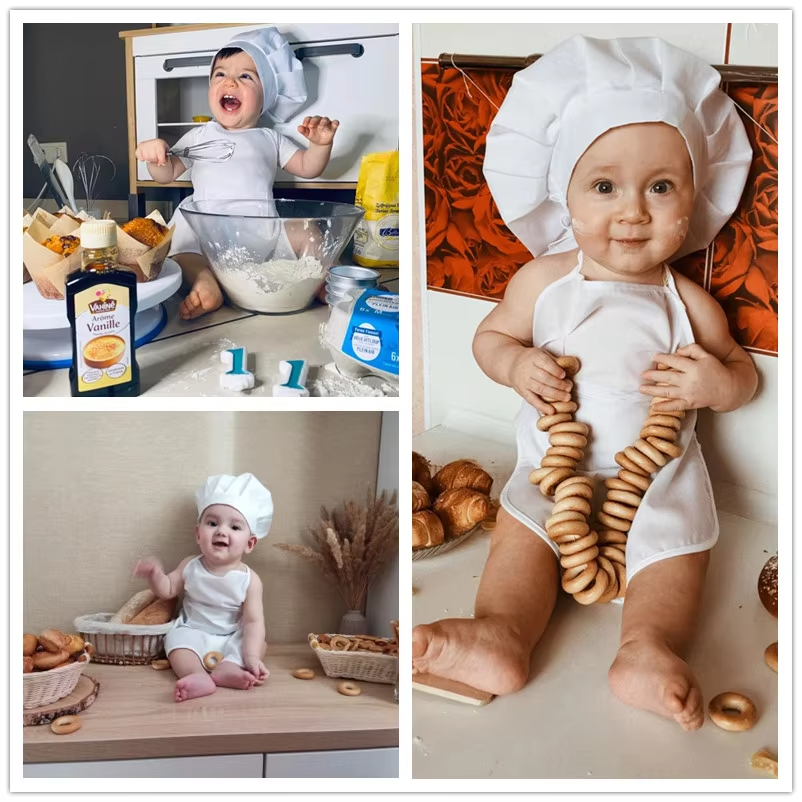 Newborn Baby Chef Costume Phot - Baby Clothing Gender Neutral avaliação e preço