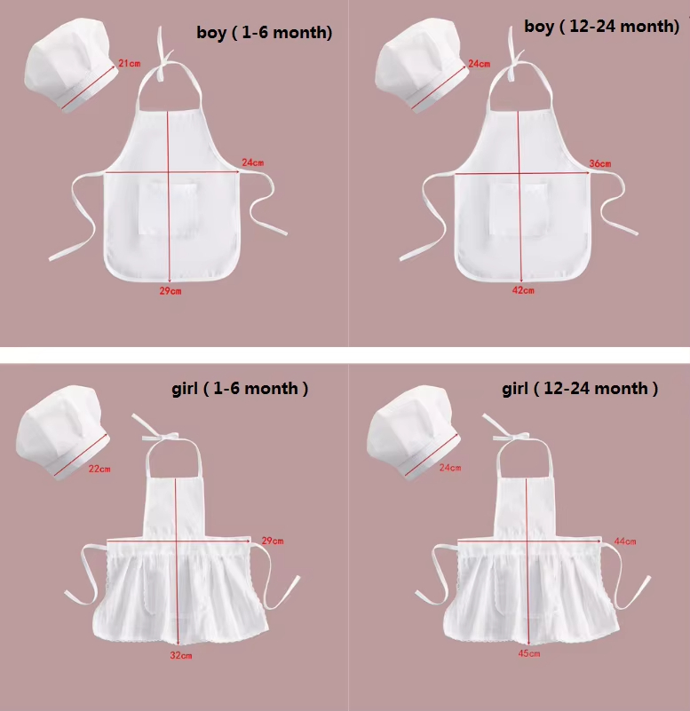 Newborn Baby Chef Costume Phot - Baby Clothing Gender Neutral avaliação e preço