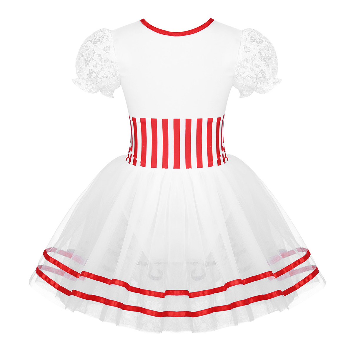 Candy Cane Striped Mesh Tutu L - Baby Tutu Skirt avaliação e preço
