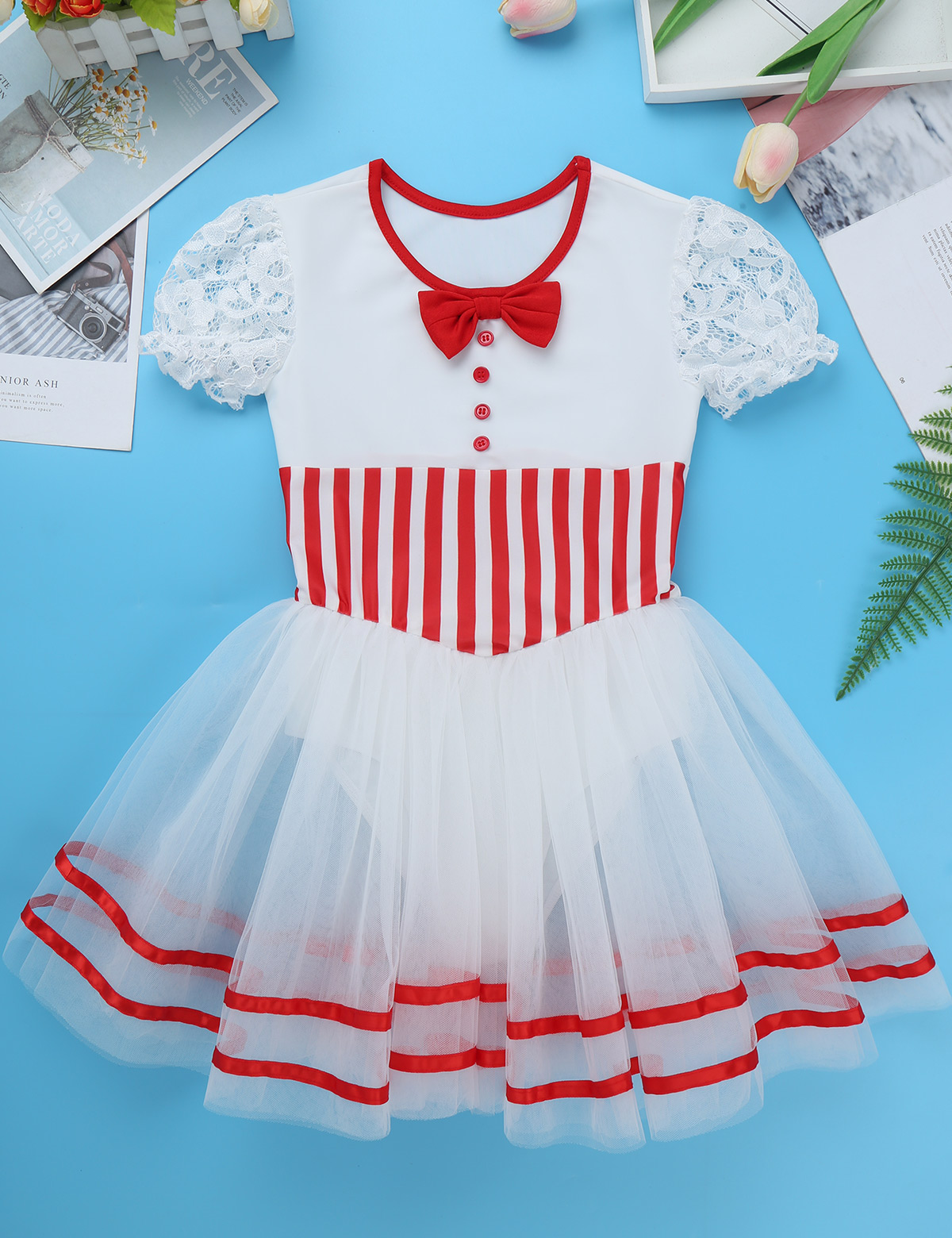 Candy Cane Striped Mesh Tutu L - Baby Tutu Skirt avaliação e preço