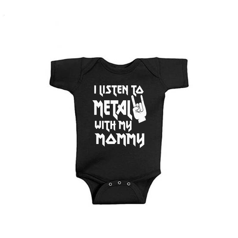 I Listen to Metal with My Dadd - Baby Clothing Gender Neutral avaliação e preço