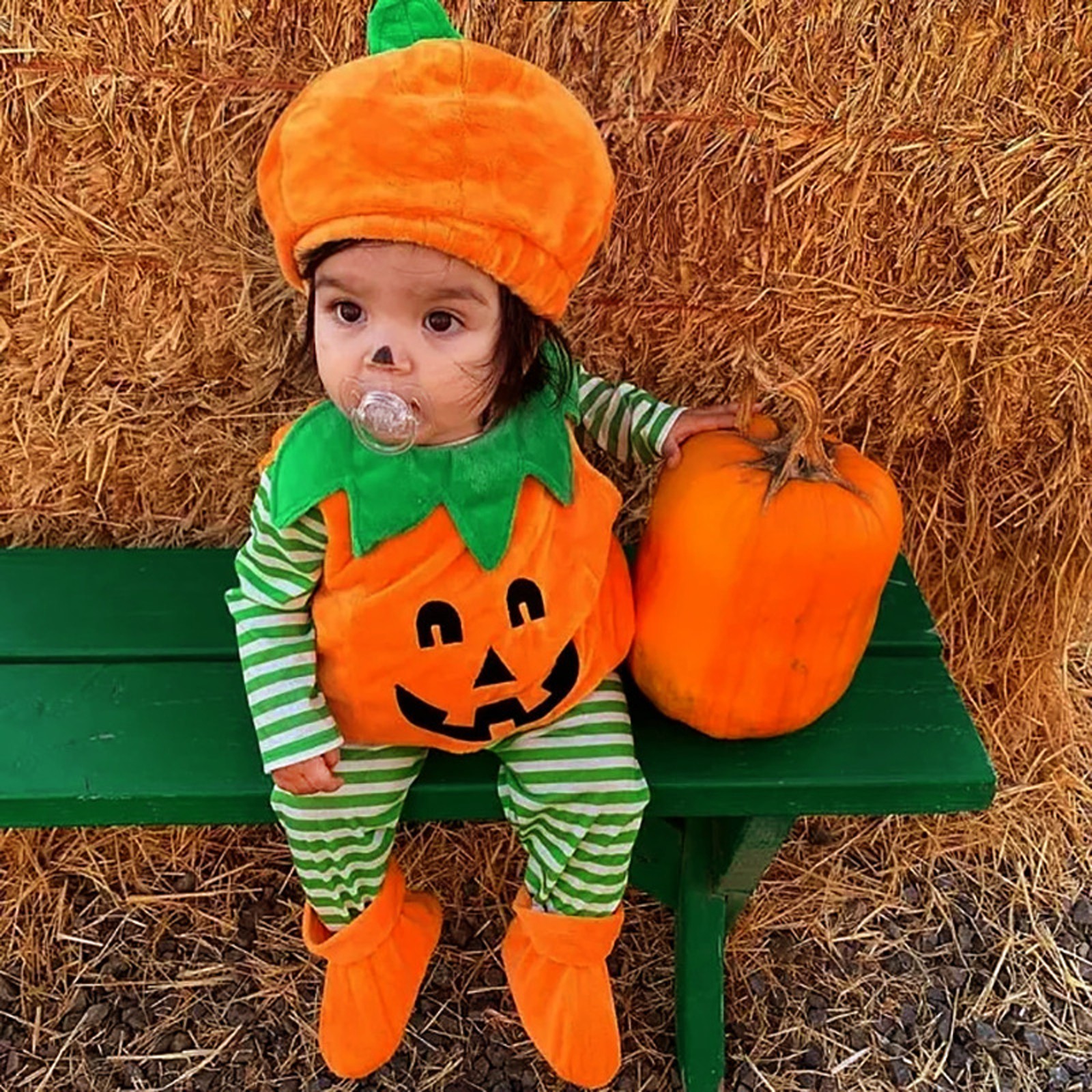 Halloween Pumpkin Costume Kids - Baby Clothing Sets Boy avaliação e preço