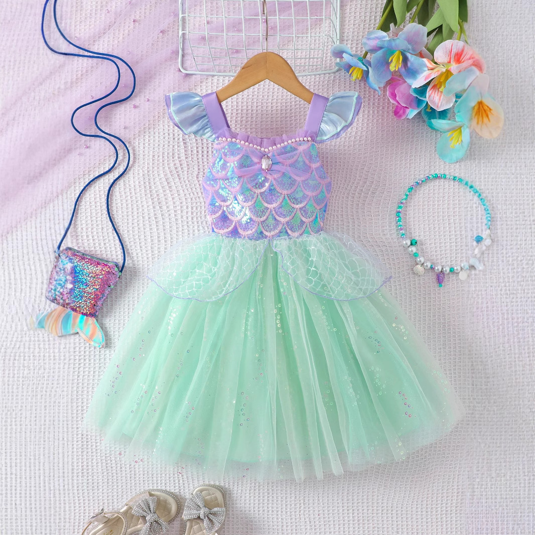 Kids Girls Mermaid Inspired Co - Baby Tutu Skirt avaliação e preço