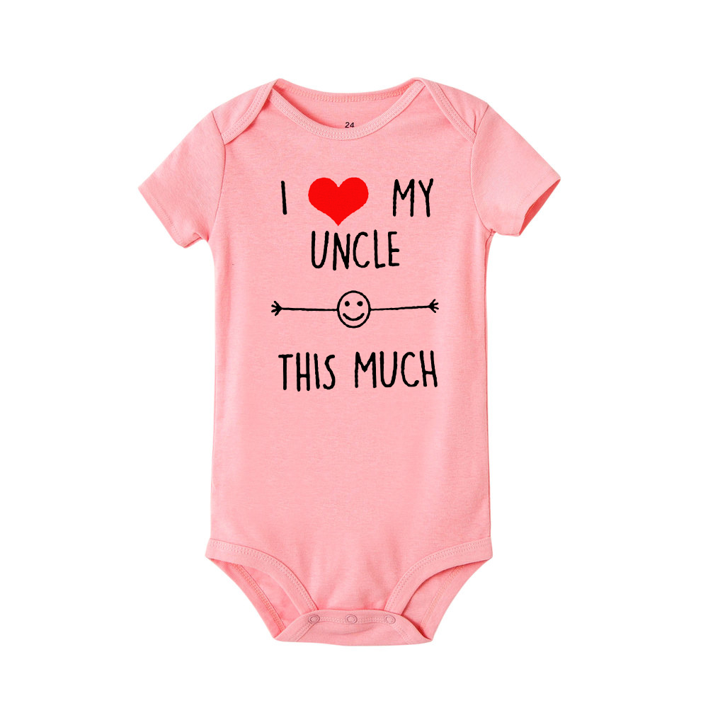 I Love My Uncle This Much Newb - Baby Clothing Gender Neutral avaliação e preço