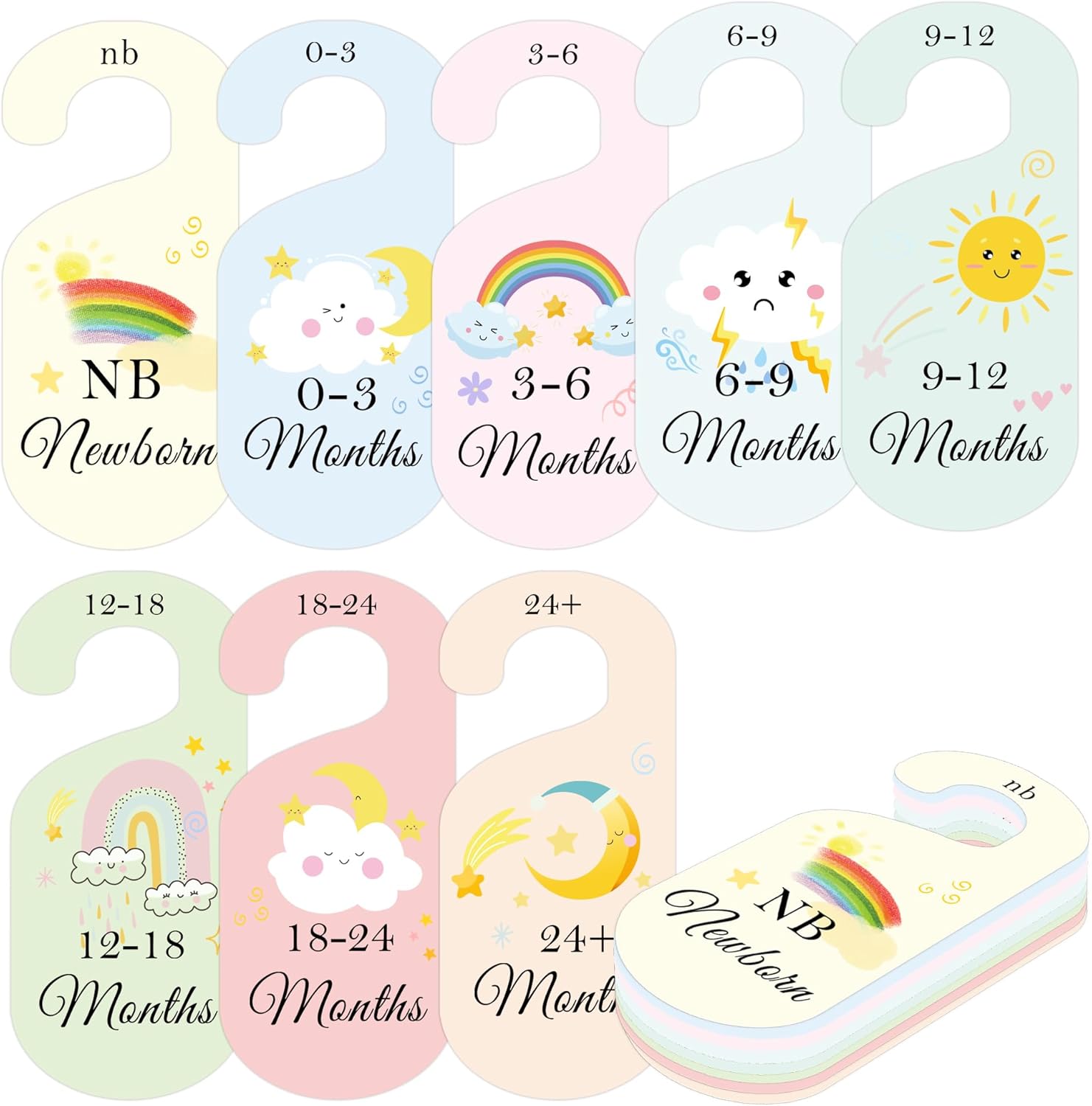 8 Pack Baby Closet Dividers Wa - Baby Clothing Dividers avaliação e preço
