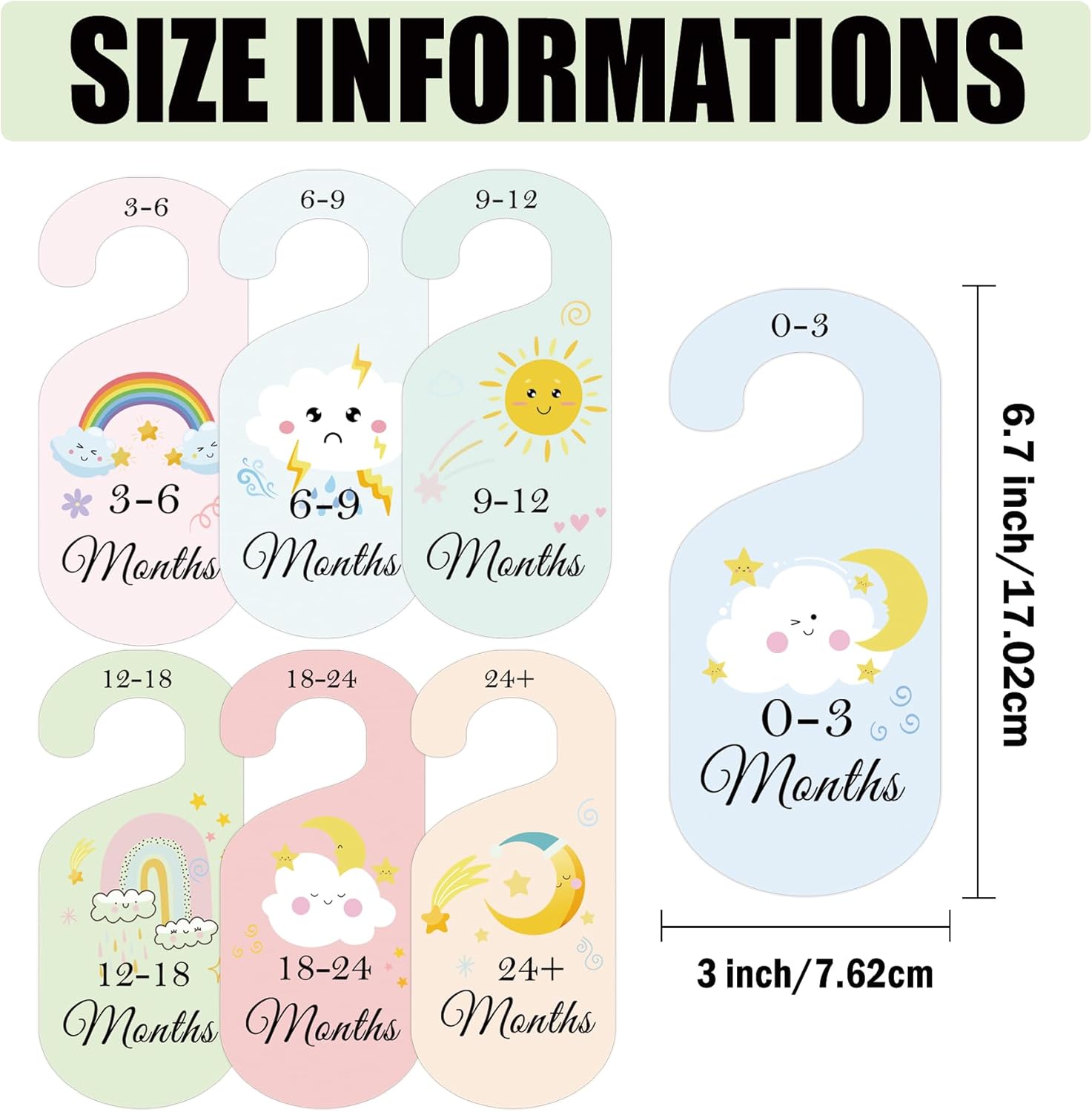 8 Pack Baby Closet Dividers Wa - Baby Clothing Dividers avaliação e preço