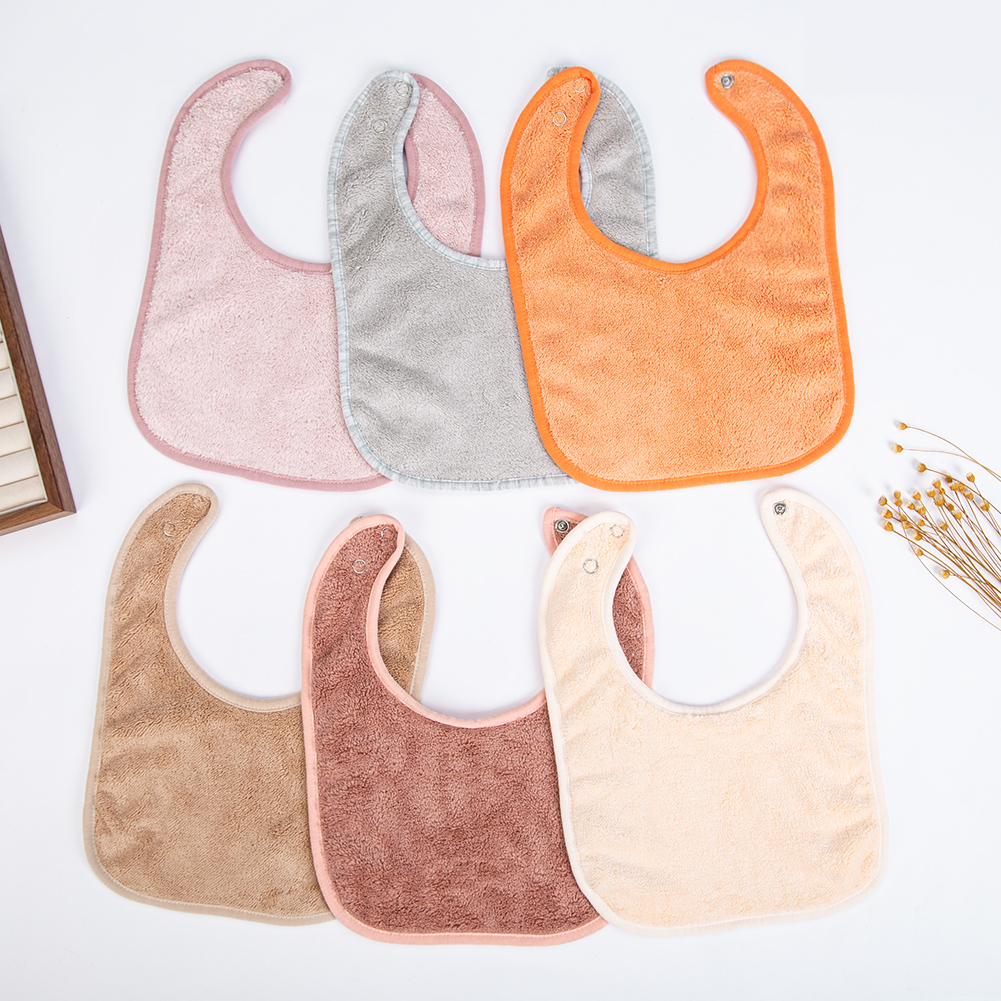 Solid Terry Towel Baby Bibs Sw - Baby Clothing Dividers avaliação e preço
