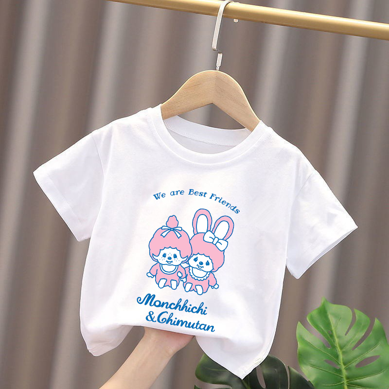 Monchhichi Kids T-shirts Anime - Baby Clothing Sets Boy avaliação e preço