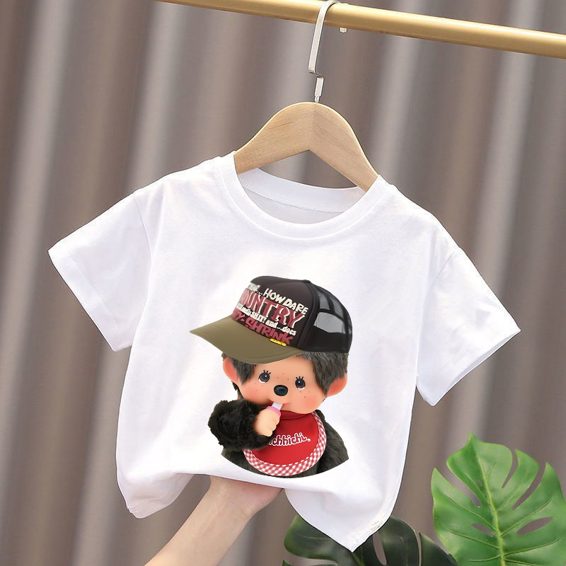 Monchhichi Kids T-shirts Anime - Baby Clothing Sets Boy avaliação e preço