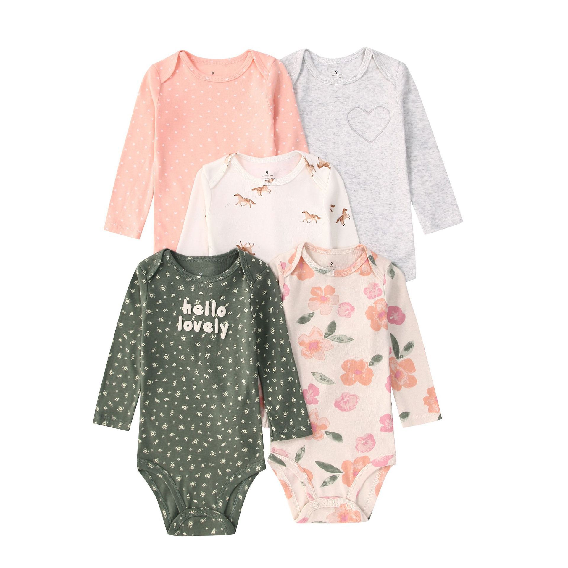 Newborn Baby Bodysuit Cotton 5 - Baby Clothing Gender Neutral avaliação e preço