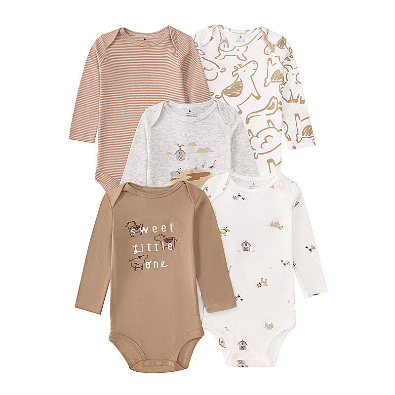 Newborn Baby Bodysuit Cotton 5 - Baby Clothing Gender Neutral avaliação e preço