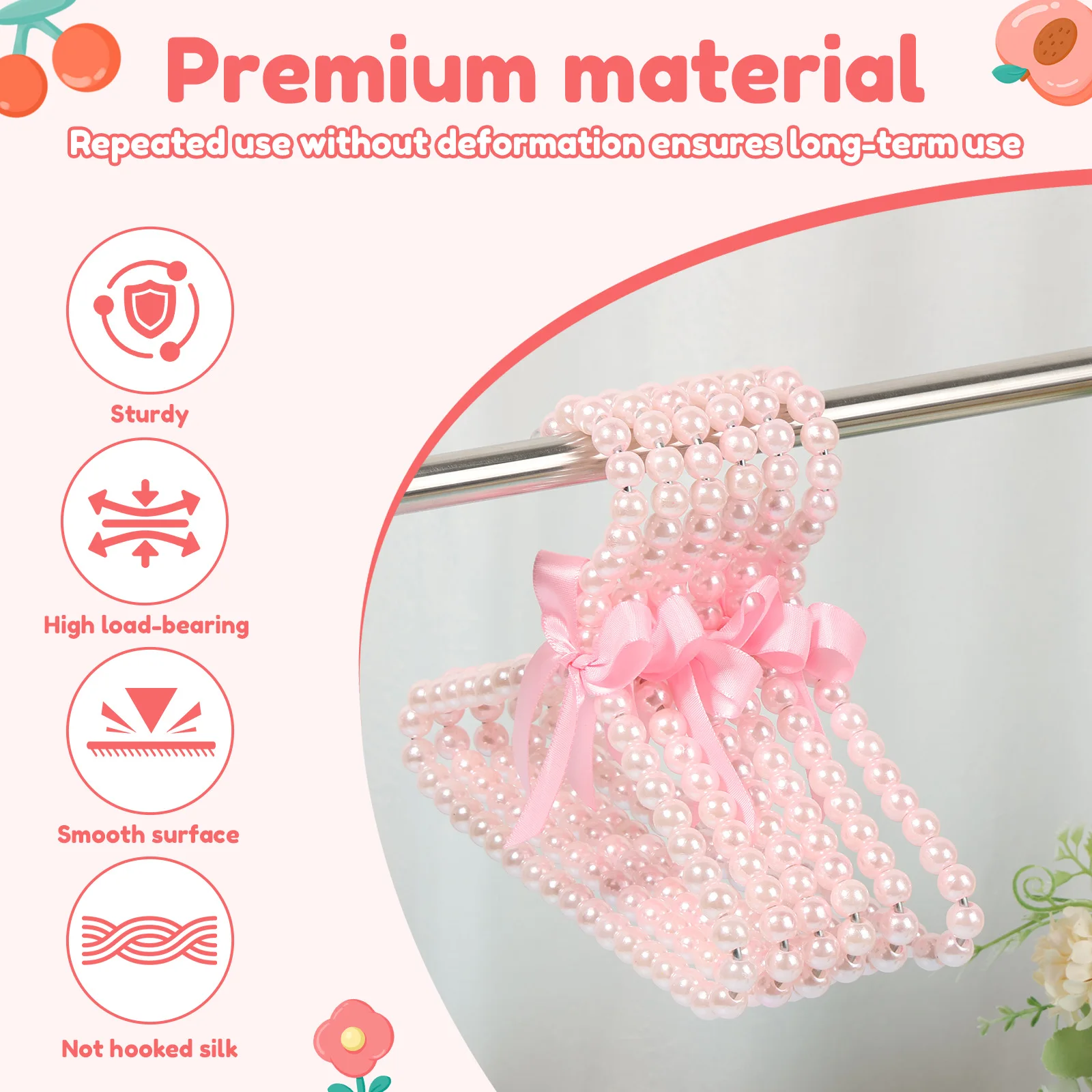 12Pcs Pearl Hanger Kids with E - Baby Clothing Dividers avaliação e preço