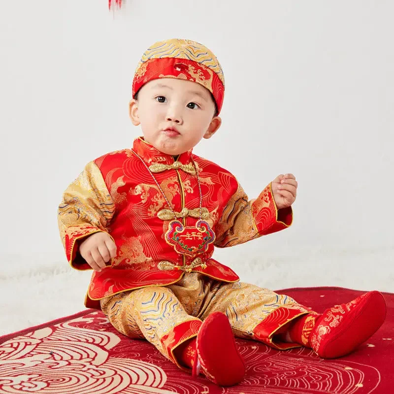 Baby Girls Boys Exquisite Tang - Baby Clothing Sets Boy avaliação e preço