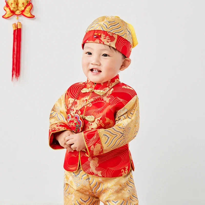 Baby Girls Boys Exquisite Tang - Baby Clothing Sets Boy avaliação e preço