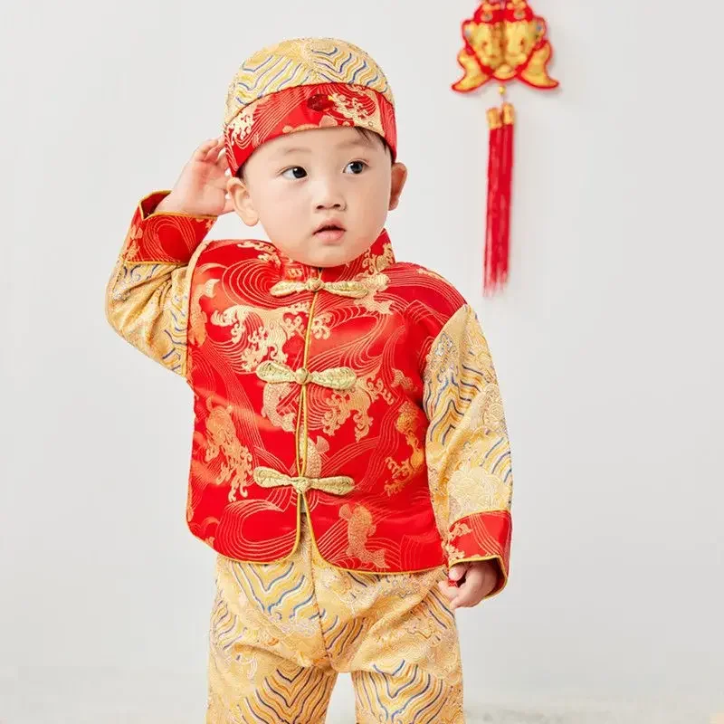 Baby Girls Boys Exquisite Tang - Baby Clothing Sets Boy avaliação e preço