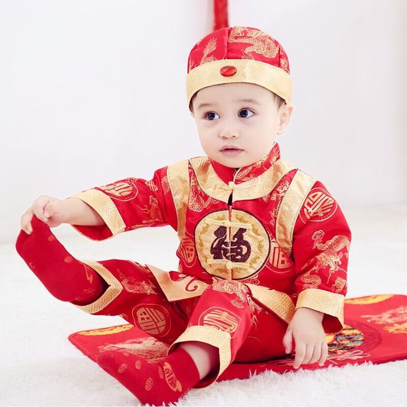 Baby Girls Boys Exquisite Tang - Baby Clothing Sets Boy avaliação e preço