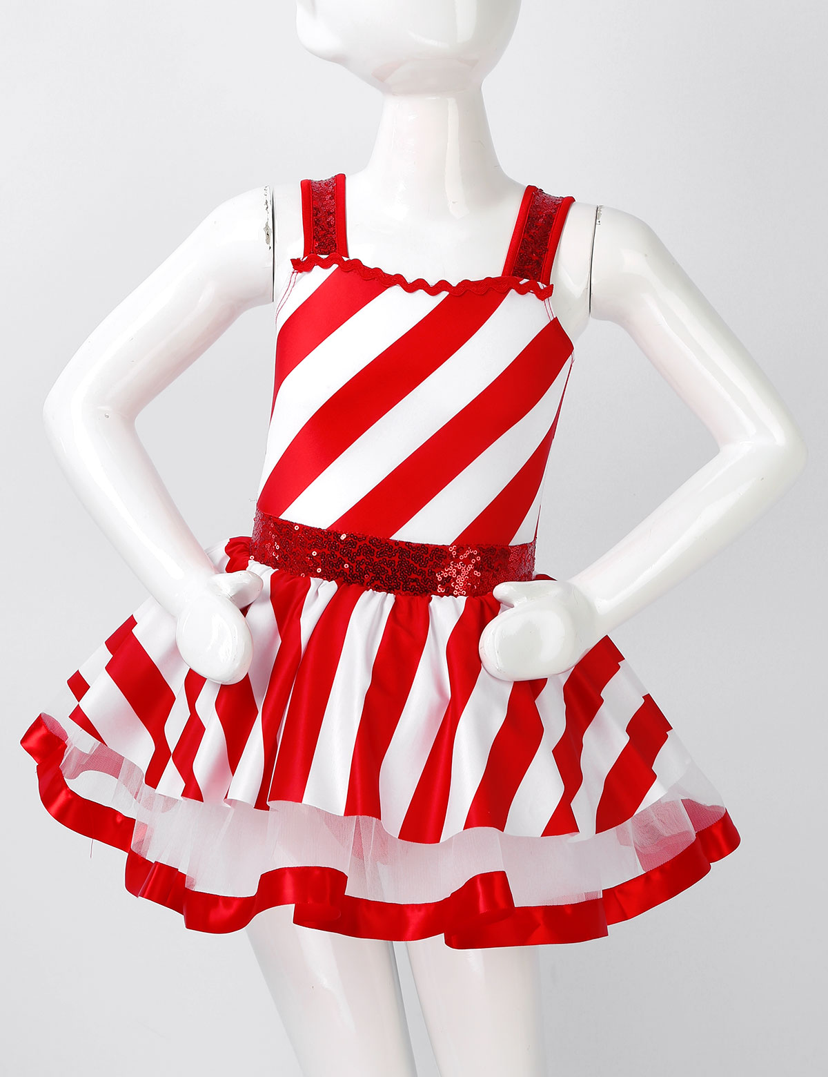 Girls Christmas Candy Cane Cos - Baby Tutu Skirt avaliação e preço