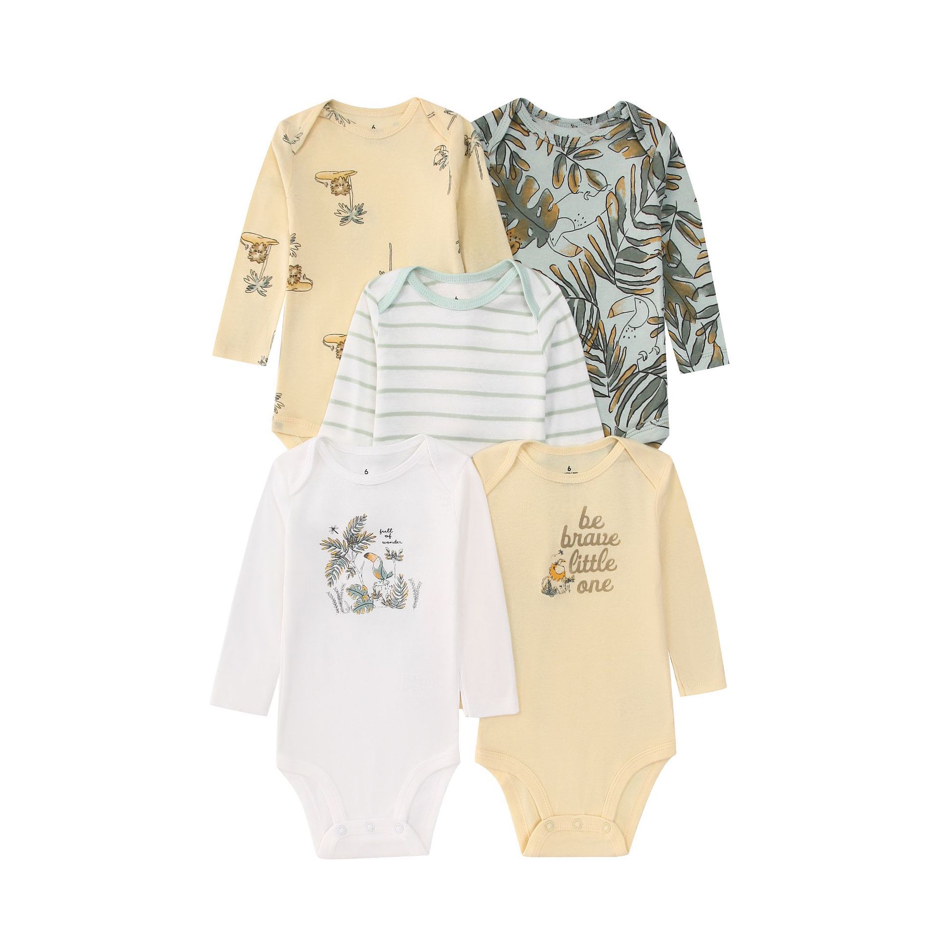 5PCS Newborn Infant Baby Bodys - Baby Clothing Gender Neutral avaliação e preço