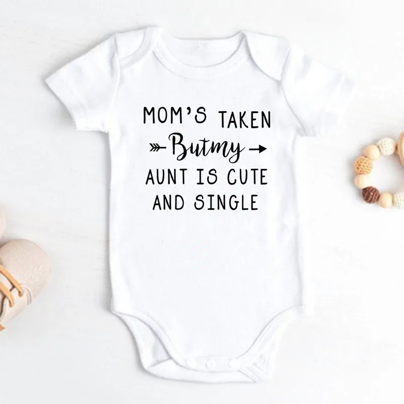 My Aunt Is Cute and Single Fun - Baby Clothing Gender Neutral avaliação e preço